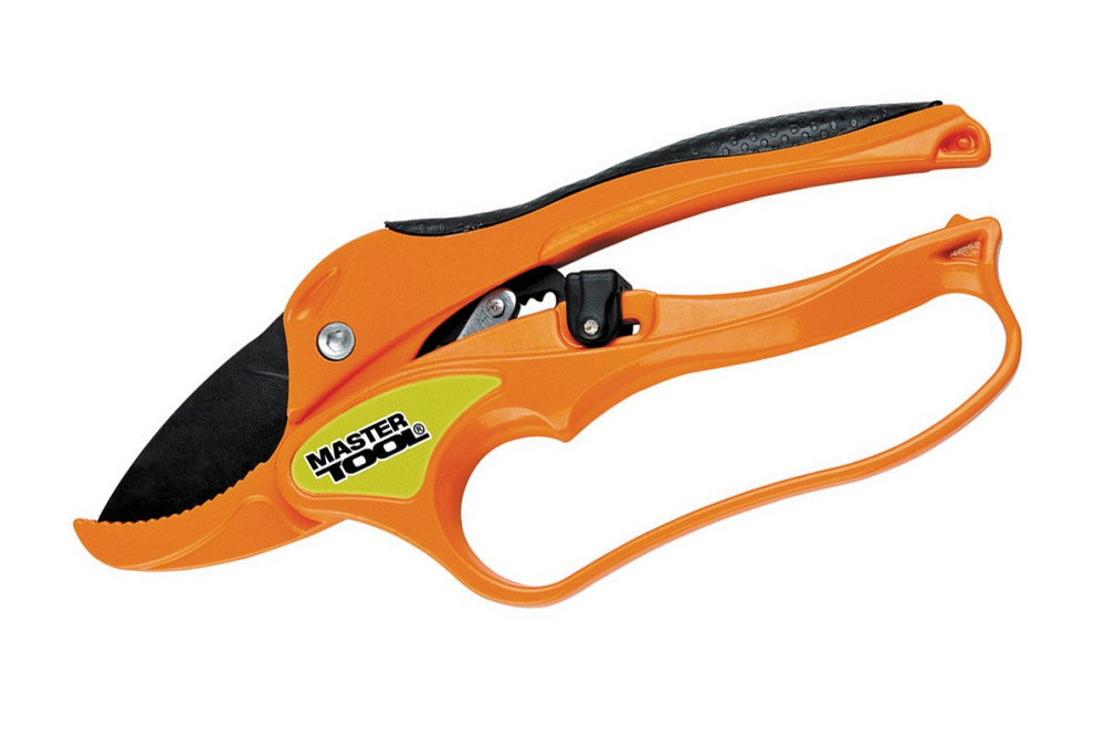 MASTERTOOL Секатор садовий MASTERTOOL з ковадлом храповий 200 мм ручки з алюмінію з покриттям T Коломия - фото 3