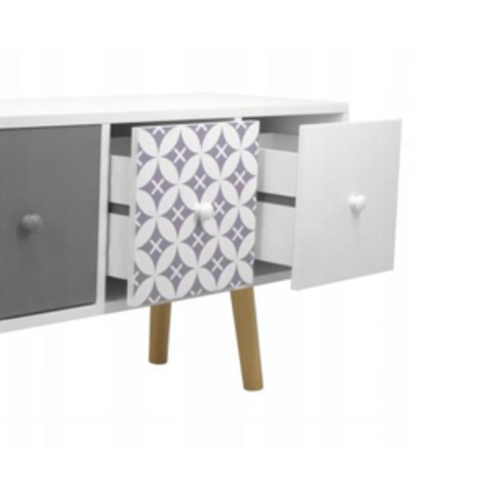 Комод Chomik RETRO з висувними шухлядами білий Київ - фото 7