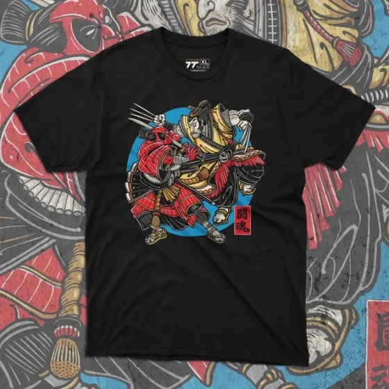 Футболка чоловіча з  принтом Dead Pool vs Wolverines Розмір 48 Дніпро