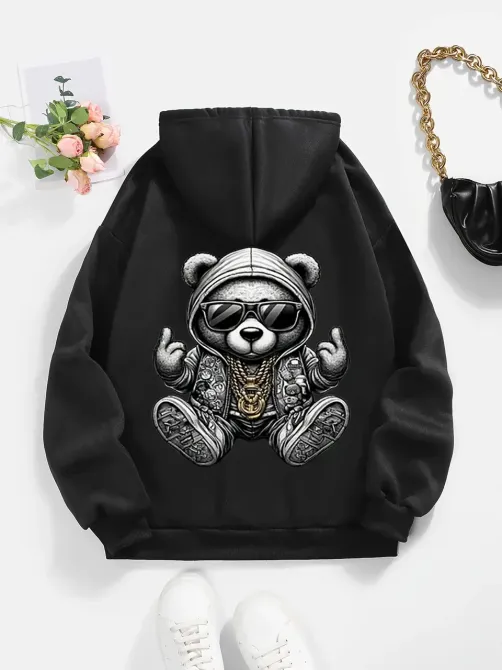 Худі жіноче, світшот чорний, модна толстовка 2700322472 розмір 52 Дніпро - фото 1