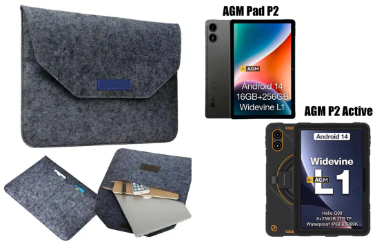 Сумка Wool из войлока для планшета Agm Pad P2, P2 Active Киев
