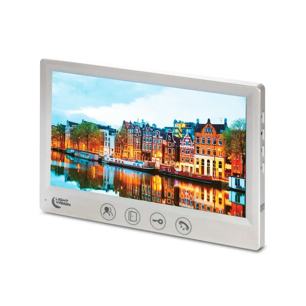 Відеодомофон 7" Light Vision AMSTERDAM FHD White (82-00206) Київ - фото 3
