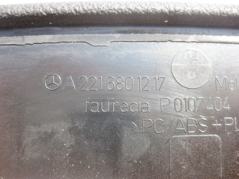 Mercedes-Benz  A2216801217 9E71 Чорна накладка кришки простору підсклянника S-Class W221 Одесса - изображение 3