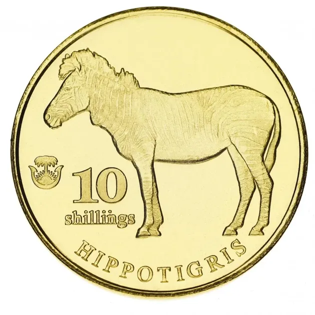 Биафра 10 шиллингов 2020 UNC Зебра Полтава - изображение 1