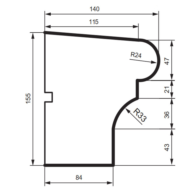 Подоконник фасадный Prestige Decor DC 107 Днепр - изображение 2
