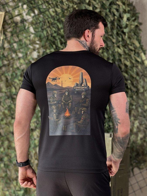 Футболка Донецька область black ДЛ7401 Одеса - фото 1
