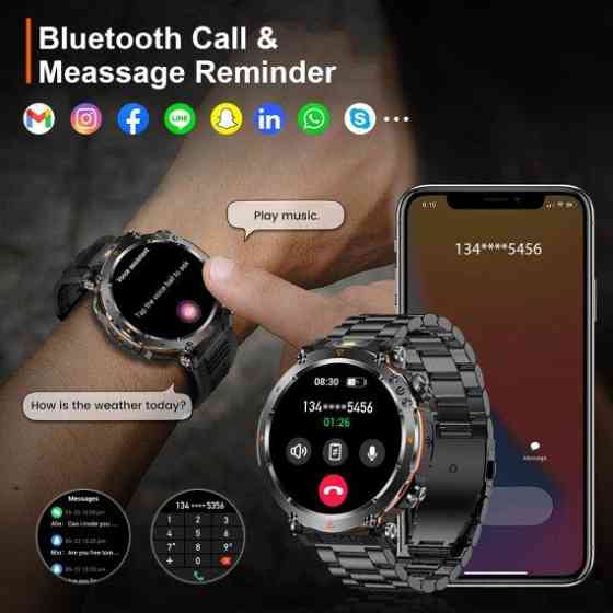 Умные наручные часы Smart Avation Pro Steel 2 ремешка (Оранжевый) Киев