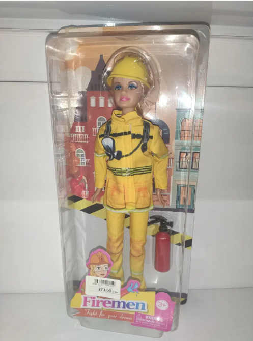 Лялька Defa Пожежний у жовтому костюмі (8461) Чернігів - фото 1