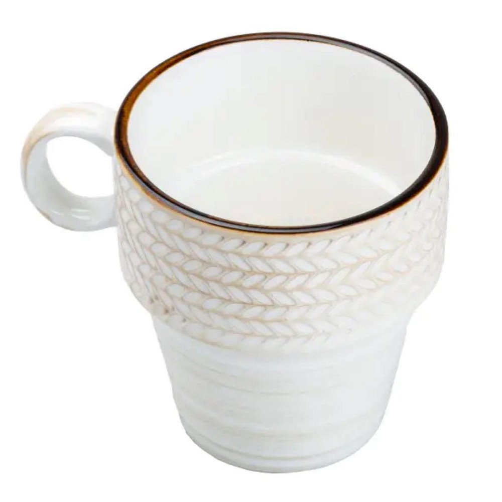 Фарфоровая чашка для кофе и чая, 350 мл, белая Киев - изображение 2