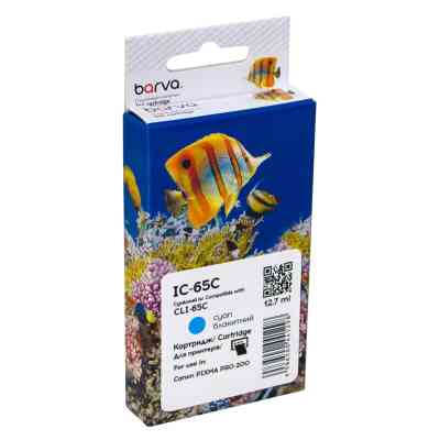 Картридж Barva Canon CLI-65C (4216C001) 275sh, cyan (IC-65C) Вінниця