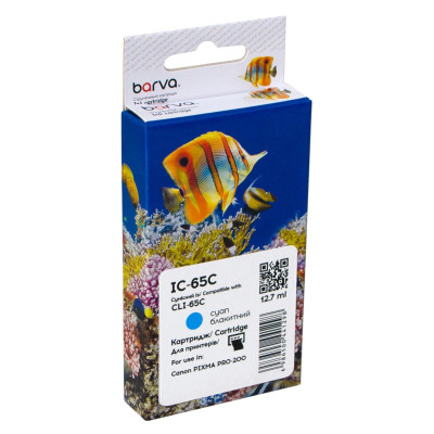 Картридж Barva Canon CLI-65C (4216C001) 275sh, cyan (IC-65C) Вінниця - фото 1