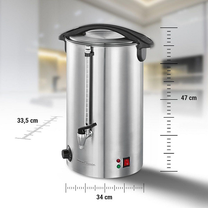 Термопот для гарячих напоїв 16 літрів Profi Cook PC-HGA (1111) Нержавіюча сталь Нововолинськ - фото 9