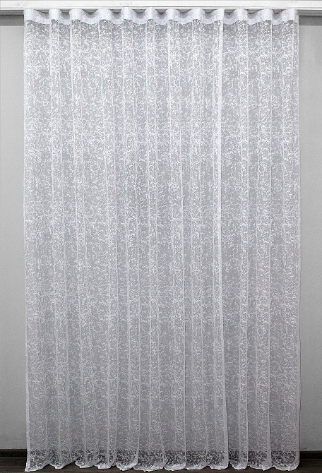 Тюль VR-Textil 702т Мармур Al-2 Жакард Білий 400х270 см (40-516) Київ - фото 2