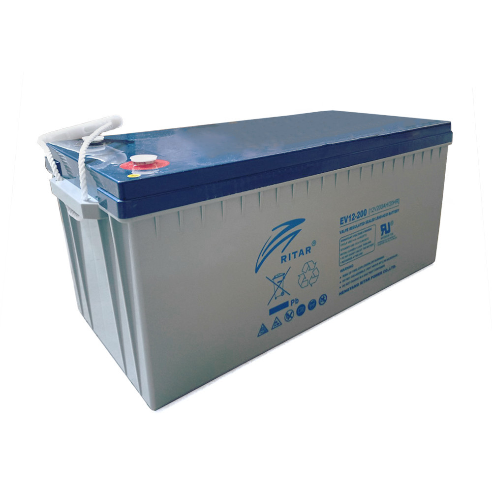 Тяговий акумулятор RITAR EV12-200,12V 200Ah, M8 ( 522 х 240 х 219(224) ) Київ - фото 1