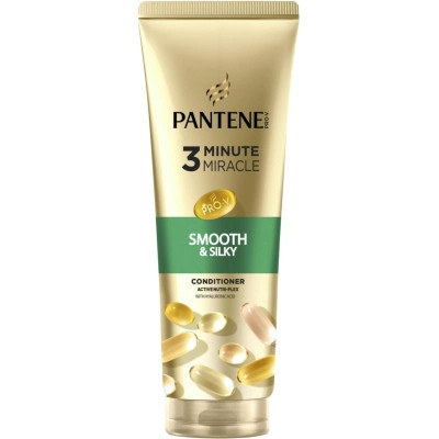 Кондиціонер для волосся Pantene Pro-V 3 Minute Miracle Гладке та шовковисте 220 мл (8700216823609) Вінниця - фото 1