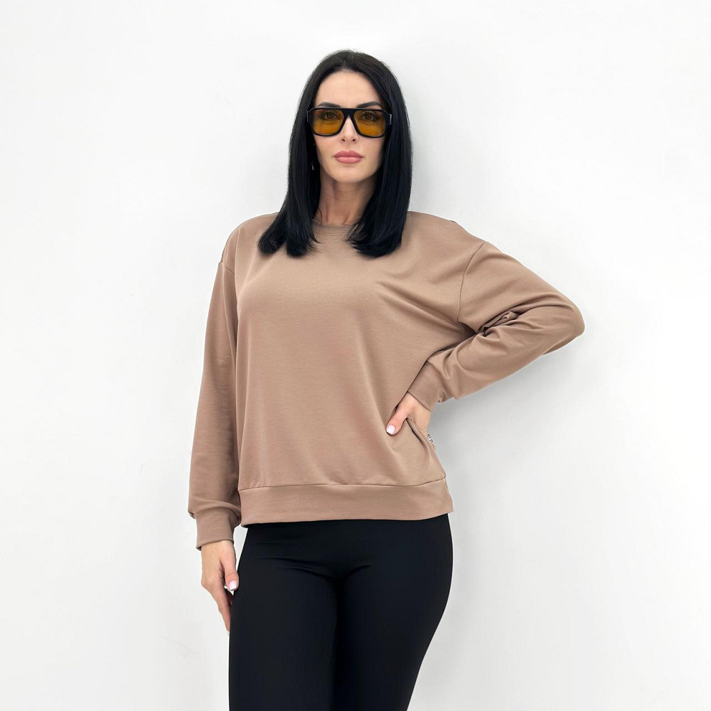 Базовий світшот із двонитки Kaplan батал 50-52, Капучіно Київ - фото 3