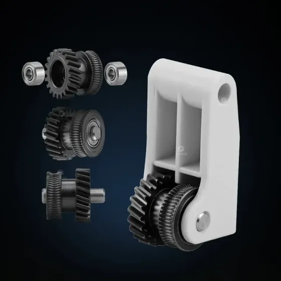 Загартована сталева шестерня для екструдера 3D-принтера Bambu Lab P1P, P1S, X1, X1C (JUUPINE) Київ