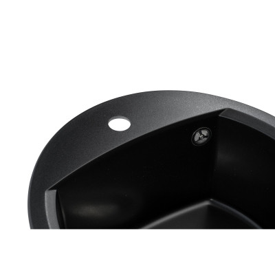 Мийка кухонна GRANADO RONDA black shine з сифоном (470*490mm.) (gr2201) Вінниця - фото 5