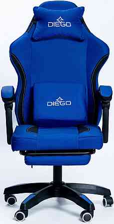 Кресло геймерское DIEGO Soft Dark Blue Киев