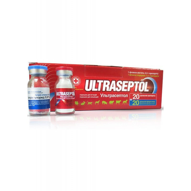 Ультрасептол инъекционный 3,3 г O.L.KAR (аналог Бровасептол) Винница - изображение 1