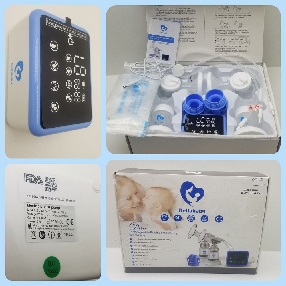 Акумуляторний Електричний подвійний молоковідсмоктувач Bellababy Луцьк - фото 1
