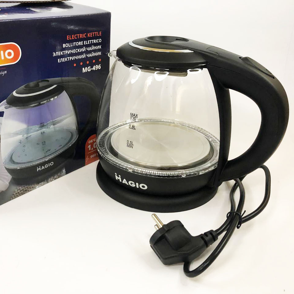Электро чайник с индикатором работы Magio, Чайник электро подсветка для закипания воды NY-81 Львов - изображение 1