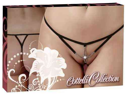 Сексуальні чорні стрінги String Starfish M/L Sex Aura Київ