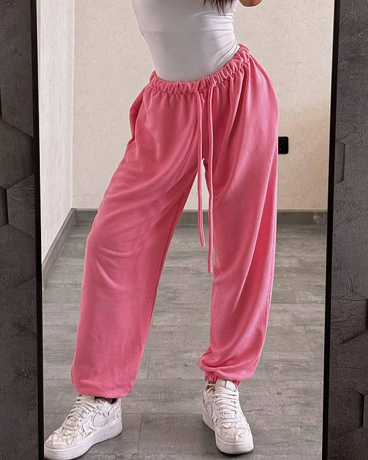 Женские повседневные оверсайз брюки-джоггеры турецкая петля диагональ Одесса - изображение 1