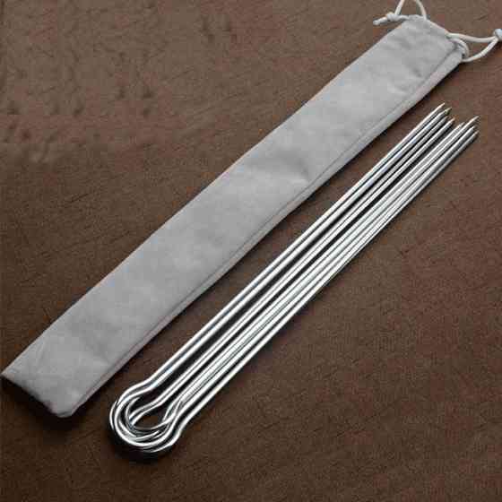 Шампура двойные 6шт в чехле, 30.5см нерж GRILLI 9623 Код: 009623 Ровно