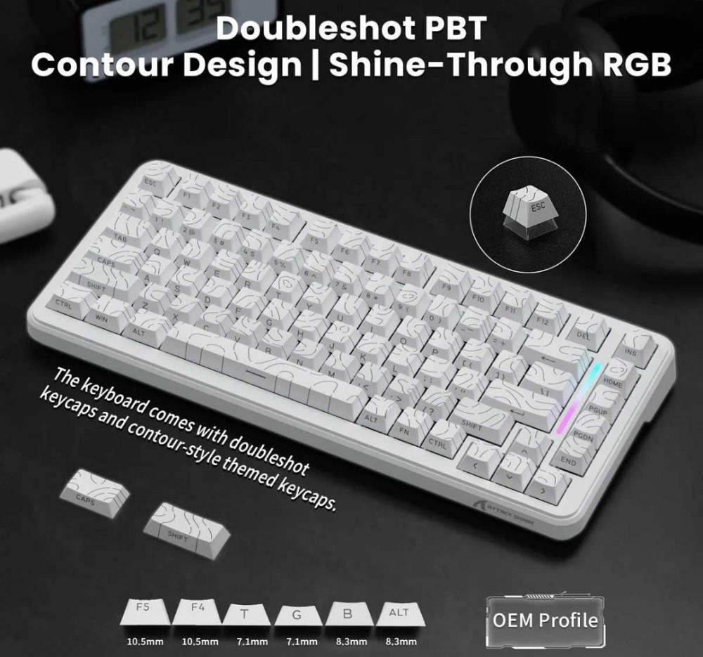 Ігрова Механічна Клавіатура Attack Shark X82 Pro HE магнітні світчі. Київ - фото 3