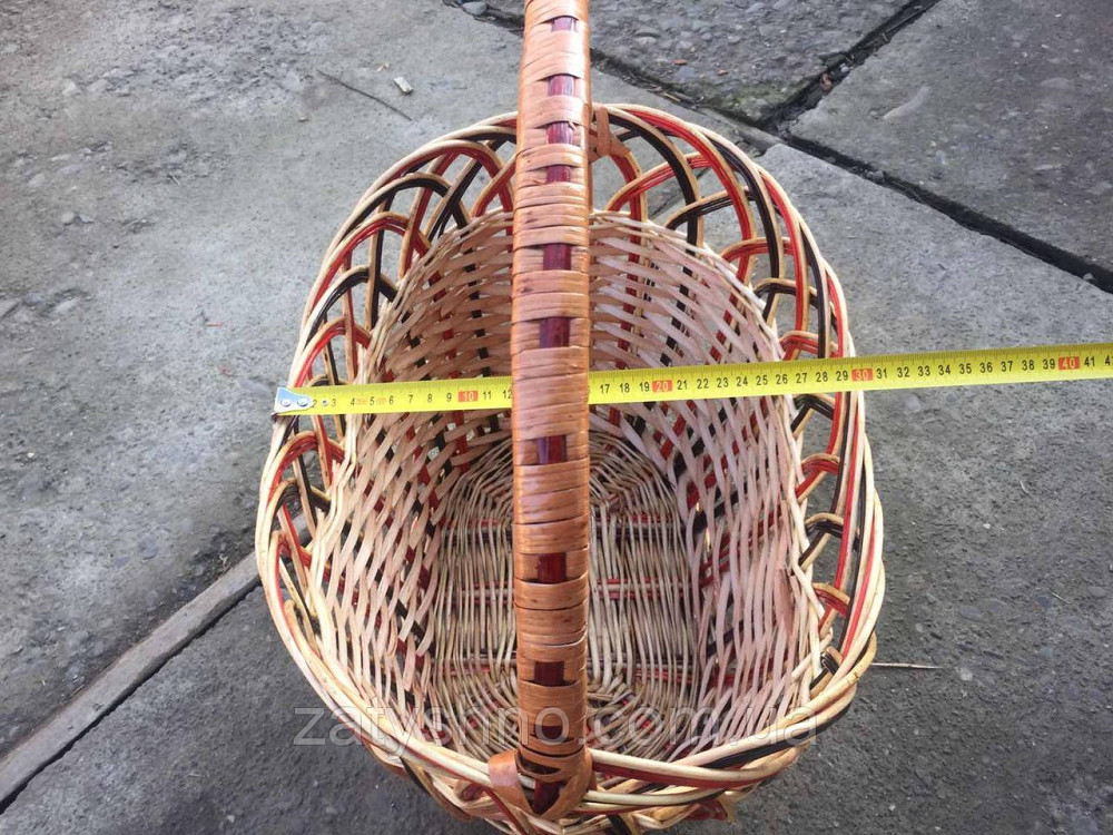 Корзина плетеная большая | корзина пасхальная высокая  | корзина из лозы пасхальная большая Киев - изображение 2