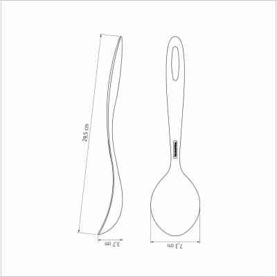 Ложка поварская Tramontina Ability Nylon Graphitic (25156/160) Винница