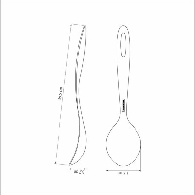 Ложка поварская Tramontina Ability Nylon Graphitic (25156/160) Винница - изображение 2