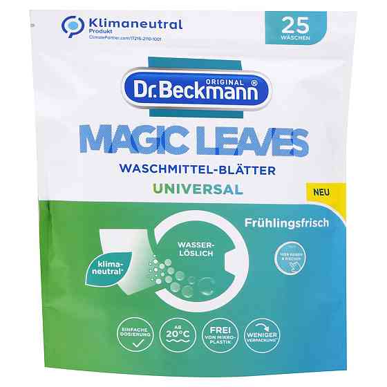 Салфетки для стирки Dr. Beckmann Magic Leaves 25 шт. Киев