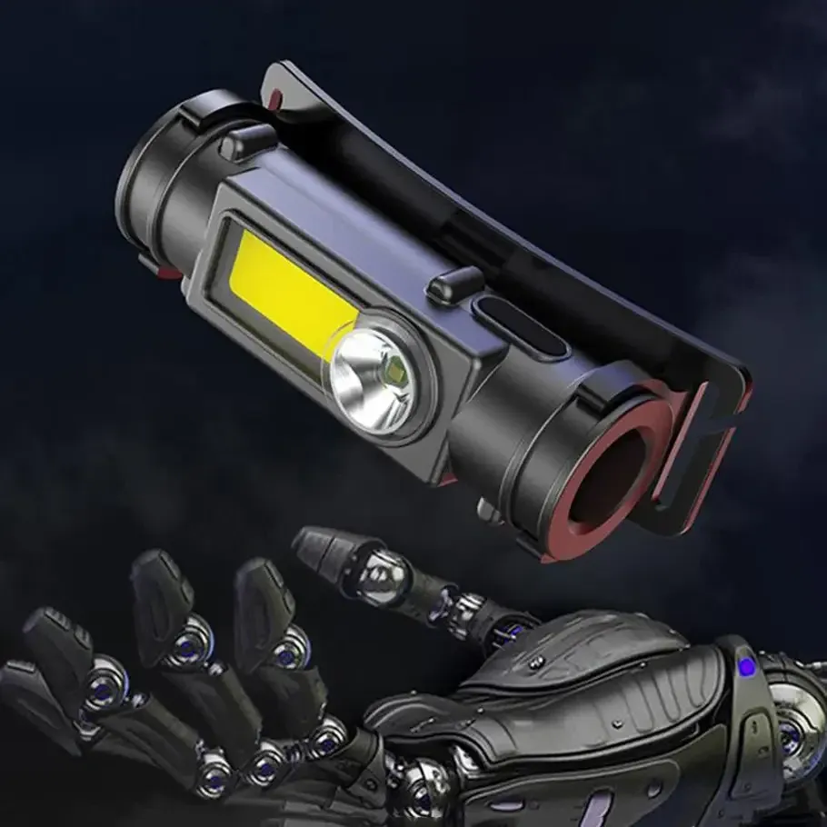 Налобний ліхтар Police BL-872 XPE+COB з магнітом і USB-зарядкою Одеса - фото 4