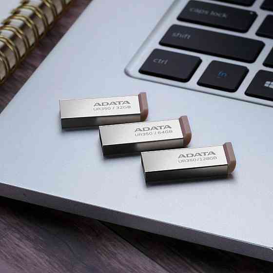 Флешка flash A-DATA USB 3.2 UR 350 128Gb Silver/Beige UR350-128G-RSR/BG Одесса