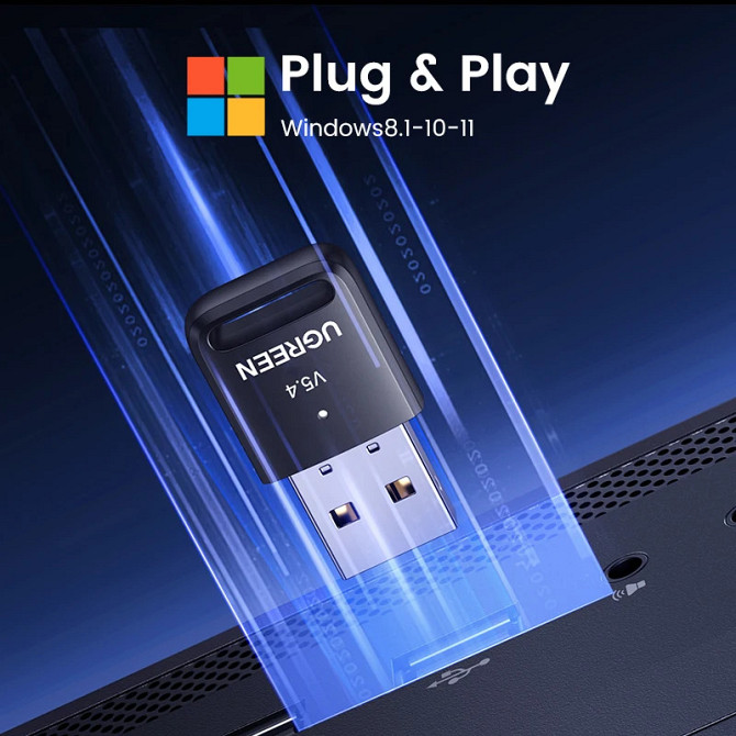 Bluetooth-адаптер Ugreen 5.4 35058 (Чорний) Николаев - изображение 7
