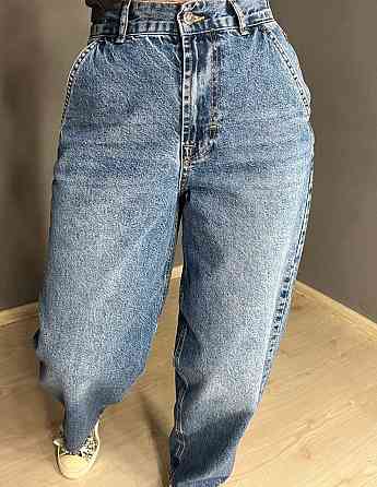 Джинсы женские Its Basic 3097 SKATER jeans свободный крой бананы широкие высокая посадка косые карма Одесса
