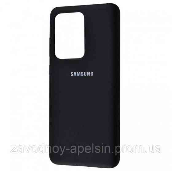 Samsung S20 Ultra G988 Чохол мікрофібра Silicone Cover (чорний) Одеса