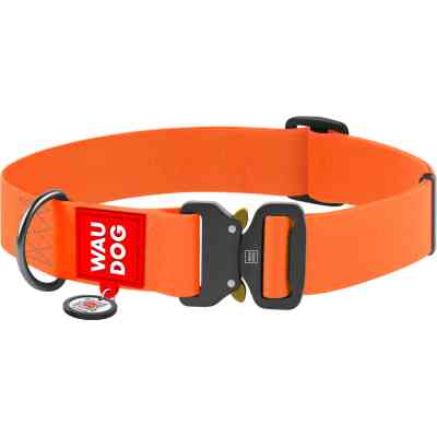 Ошейник для животных WAUDOG Waterproof с QR паспортом XXL Ш 40 мм Д 43-70 см (оранжевый) (28014) Винница