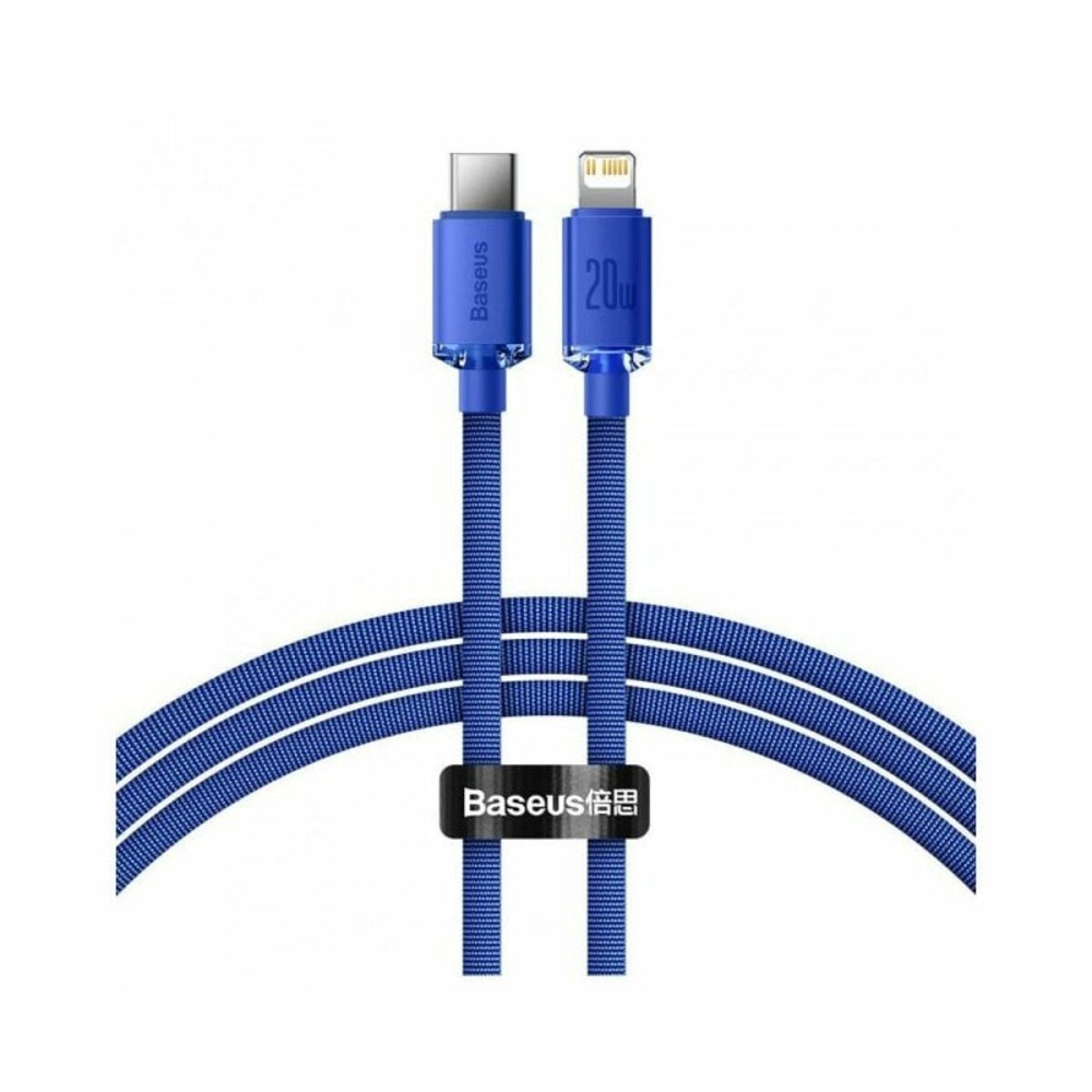Кабель Baseus Crystal Shine Series Fast Charging Data Cable Type-C to iP 20W 1.2m Blue Київ - фото 4