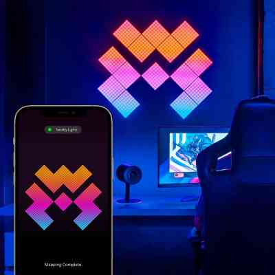 Гірлянда Twinkly Smart LED Squares 1 Starter Panel, RGB LED, USB-C, Black 16х16см (TWQ064STW-01-BUSB) Вінниця