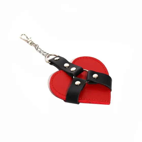 Брелок на карабіні для ключів Art of Sex Chained Heart, Червоний Львов