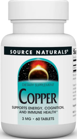 Медь Source Naturals Copper 3mg 60 капс Киев