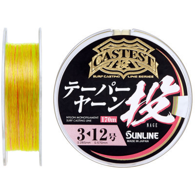 Леска Sunline Castest Tapered 220m конусна 0.285-0.570mm 6.0kg (1658.10.87) Винница - изображение 1