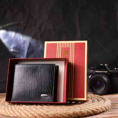 Гаманець Canpellini З натуральної шкіри Чорний (21587) Вінниця