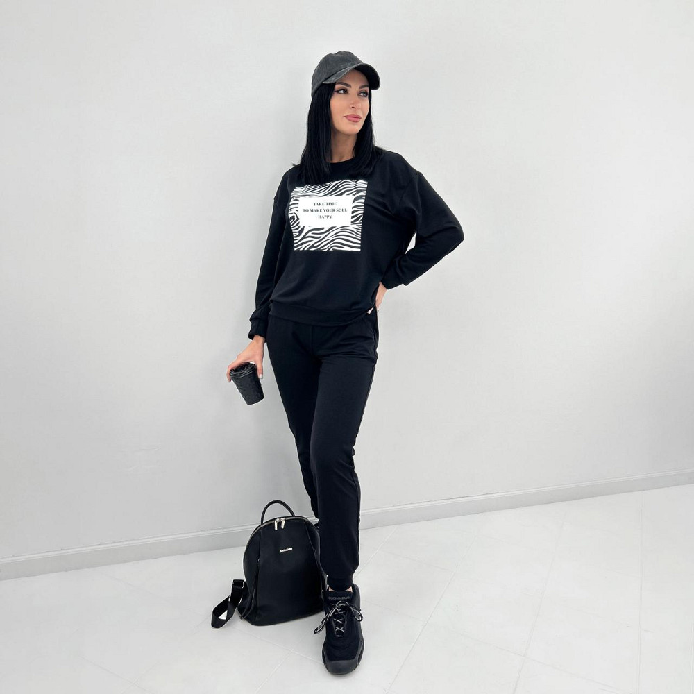 Трикотажний спортивний костюм з принтом "Condor" оптом | Батал | Розпродаж моделі Київ - фото 9