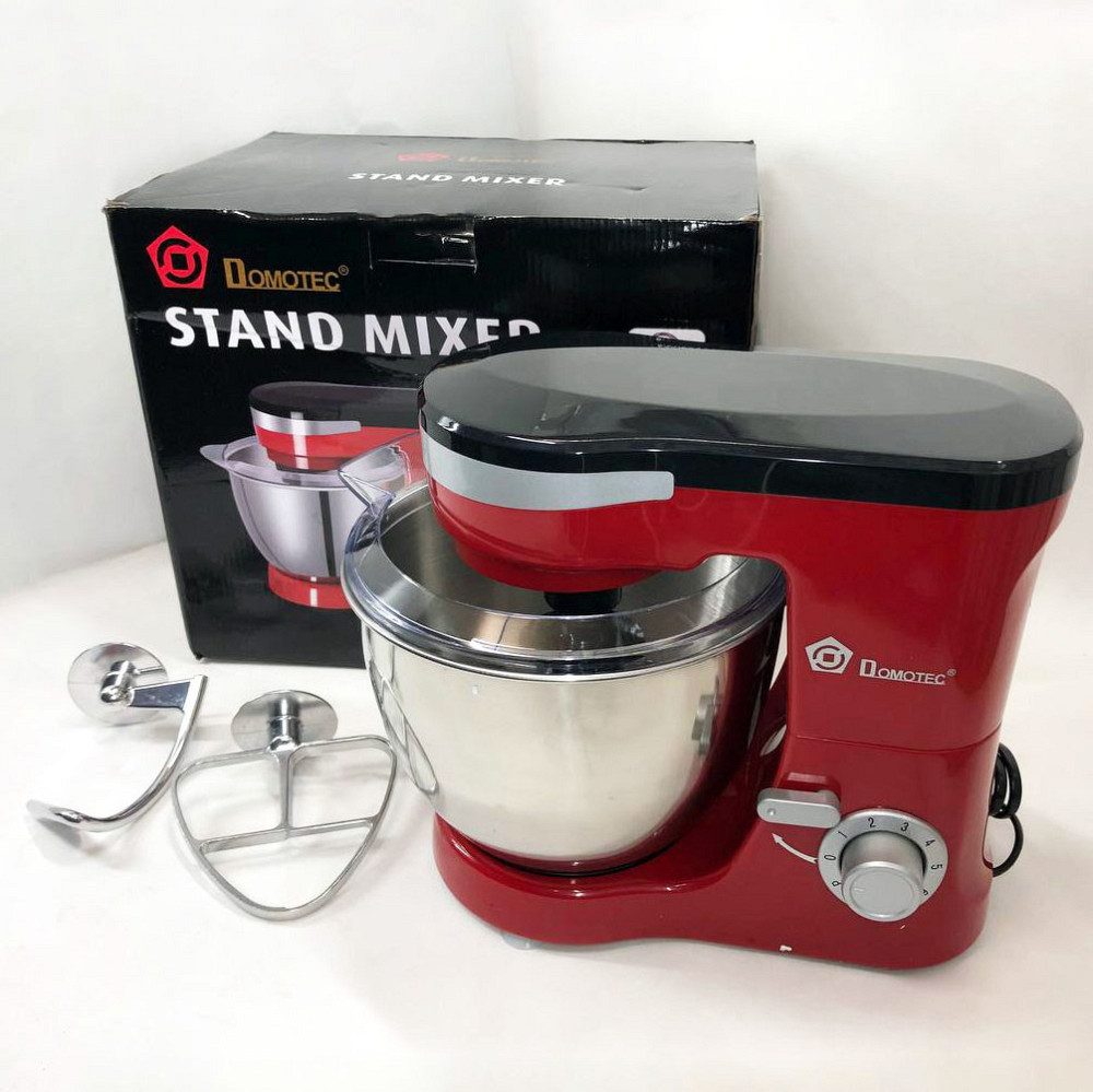 Міксери з чашею з нержавіючої сталі Domotec MS-1368 1500 Вт, Бытовой AN-674 комбайн тестомес Київ - фото 1