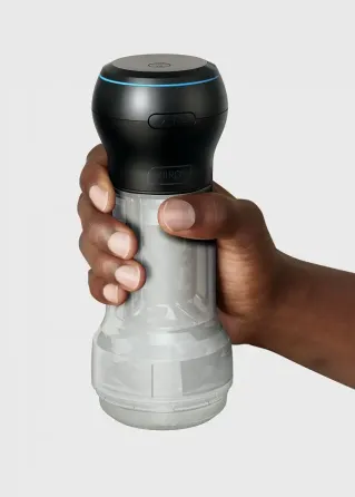 Мастурбатор Kiiroo Feel Pocket Crystal зі всмоктувальною інтерактивною насадкою PowerBlow Combo Set Львів
