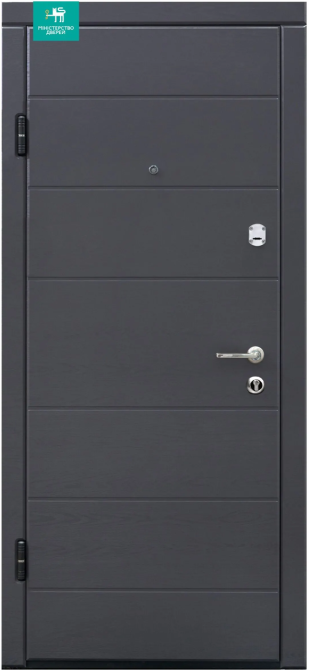 Двери входные Министерство дверей ПБ-202 Дуб грифель / пломбир  960х2050 мм Киев - изображение 1